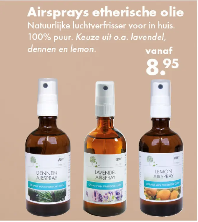 Aanbieding: Airsprays etherische olie