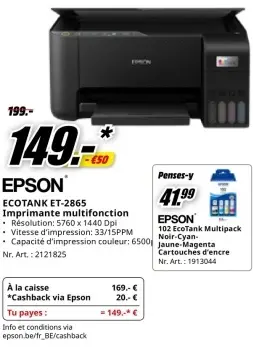 Offre: Ecotank et-2865