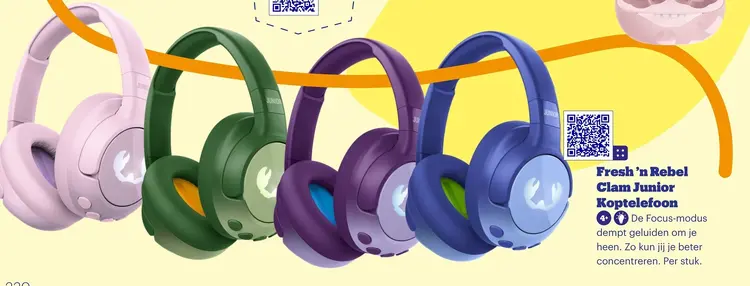 Aanbieding: Fresh 'n Rebel Clam Junior Koptelefoon