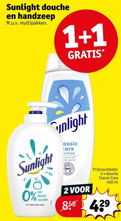 Promotie: Douche en handzeep