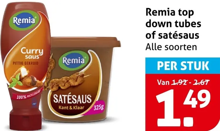 Aanbieding: Top down tubes of satésaus