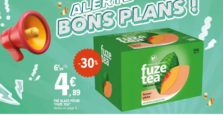 Offre: Thé glacé pêche