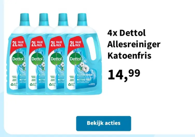 Promotie: Dettol Allesreiniger Katoenfris