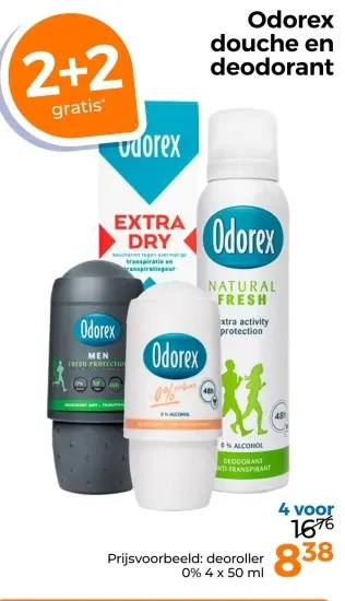 Aanbieding: Odorex douche en deodorant