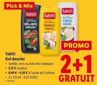 Offre: Gel douche