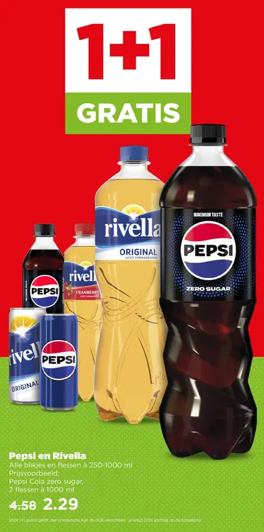 Aanbieding: Pepsi en Rivella
