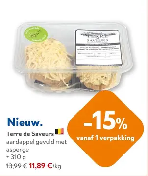 Aanbieding: Terre de Saveurs aardappel gevuld met asperge