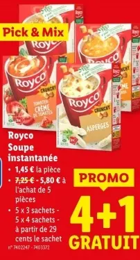 Offre: Soupe instantanée