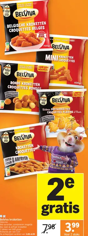 Aanbieding: Belviva kroketten