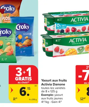 Offre: Yaourt aux fruits Activia Danone