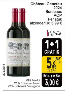 Aanbieding: Château Genetau Bordeaux AOP