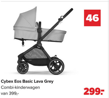 Aanbieding: Cybex Eos Basic Lava Grey Combi-kinderwagen