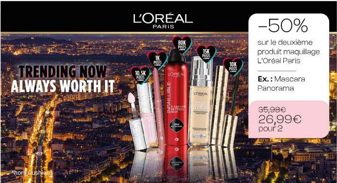 Offre: Produit maquillage