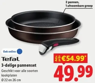 Aanbieding: 3-delige pannenset