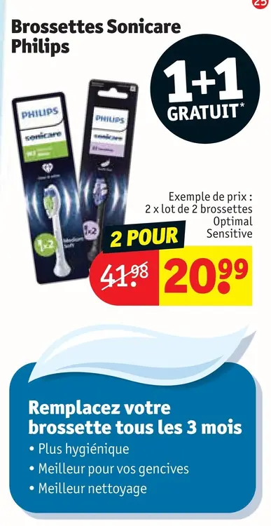 Offre: Brossettes Sonicare