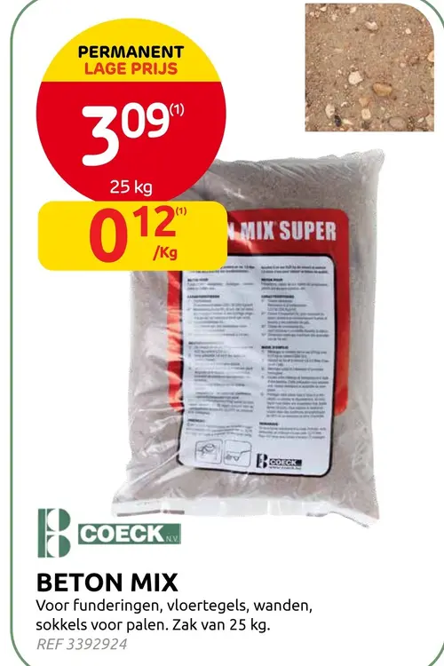 Promotie: Beton mix