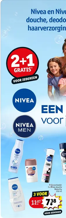 Promotie: Nivea en Nivea Men douche, deodorant en haarverzorging