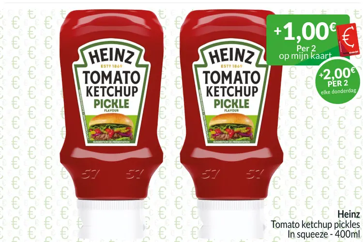 Promotie: Tomato ketchup pickles