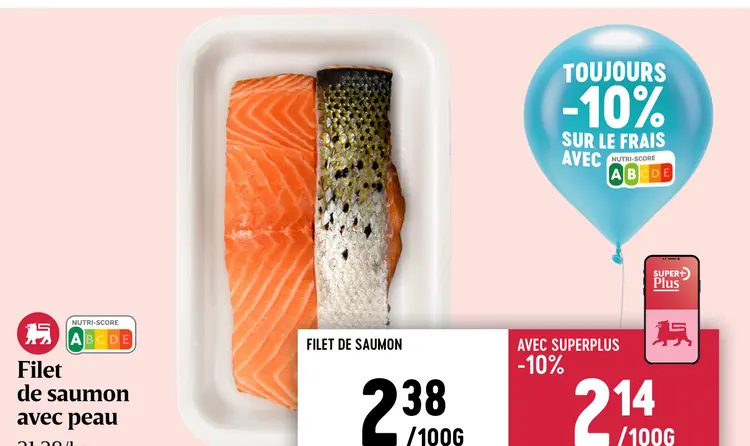 Offre: Filet de saumon avec peau