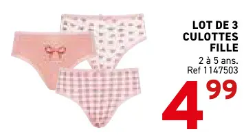 Offre: Culottes fille