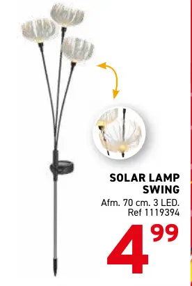 Promotie: Solar lamp swing