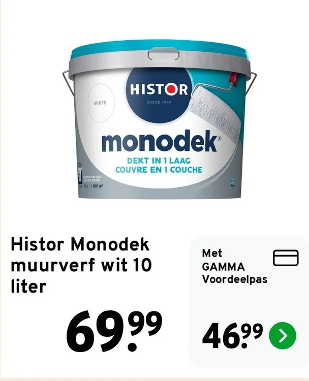 Aanbieding: Monodek muurverf wit