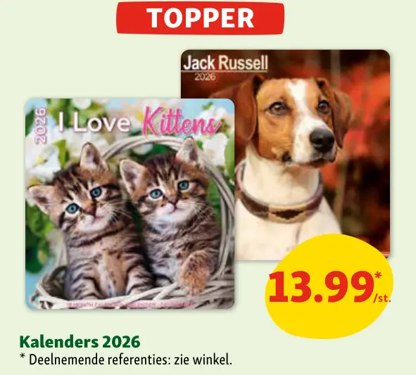 Aanbieding: Kalenders 2026