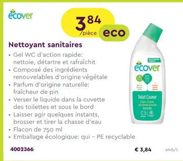 Offre: Nettoyant sanitaires