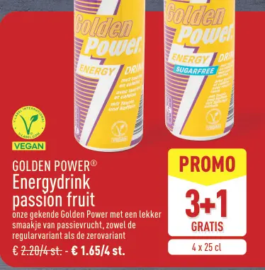 Promotie: Energydrink passion fruit