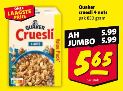 Aanbieding: Cruesli 4 nuts