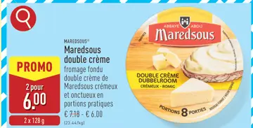 Offre: Maredsous double crème