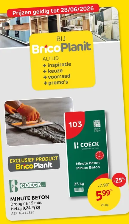 Promotie: Minute beton
