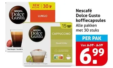 Aanbieding: Nescafé Dolce Gusto koffiecapsules