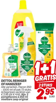 Aanbieding: Dettol reiniger of handzeep