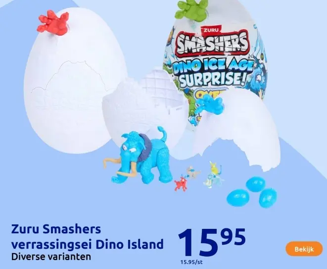 Aanbieding: Zuru Smashers verrassingsei Dino Island