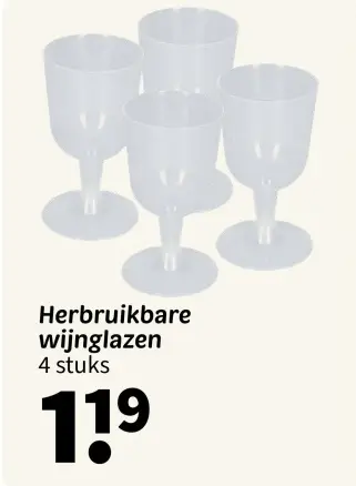 Promotie: Herbruikbare wijnglazen