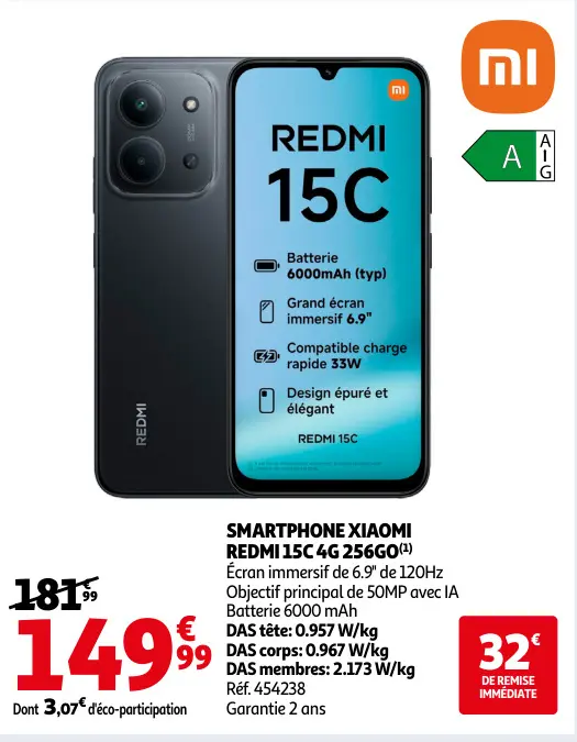 Promotie: Smartphone XIAOMI REDMI 15c 4g 256go