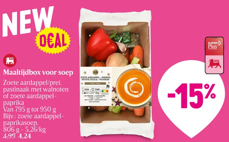 Promotie: Maaltijdbox voor soep