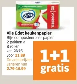 Aanbieding: Alle Edet keukenpapier
