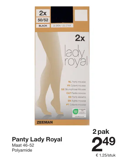 Aanbieding: Panty Lady Royal