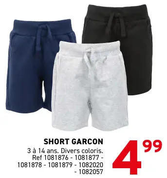 Offre: Short garcon