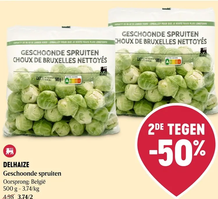Promotie: Delhaize Geschoonde spruiten
