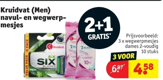 Promotie: navul- en wegwerpmesjes