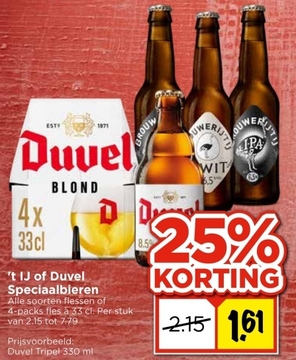 Aanbieding: 't IJ of Duvel Speciaalbieren