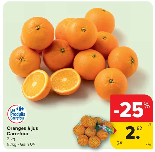 Offre: Oranges à jus