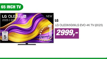 Aanbieding: LG OLED65G56LS EVO 4K TV (2025)