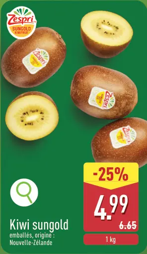 Offre: Kiwi sungold