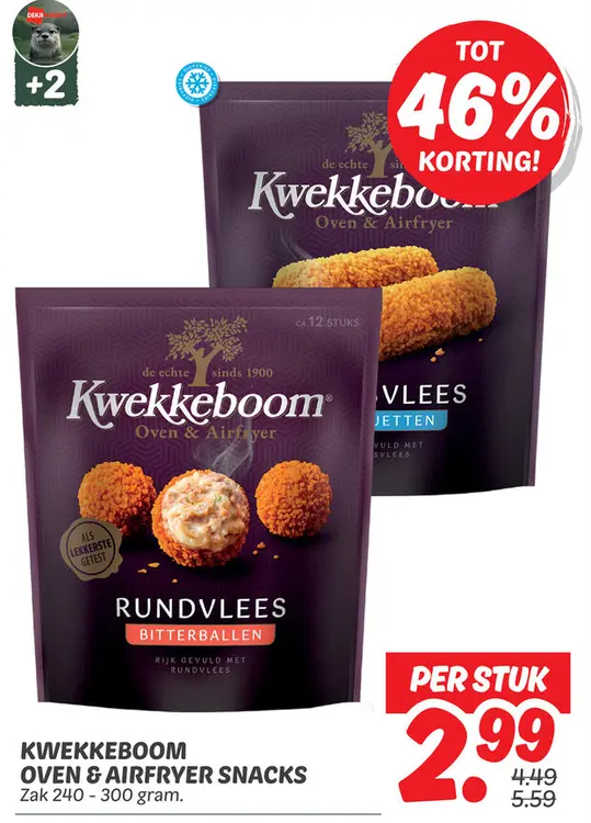 Aanbieding: Kwekkeboom oven & airfryer snacks