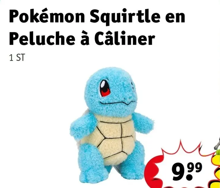 Offre: Squirtle en Peluche à Câliner