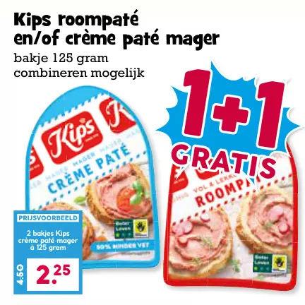 Aanbieding: Kips roompaté en/of crème paté mager